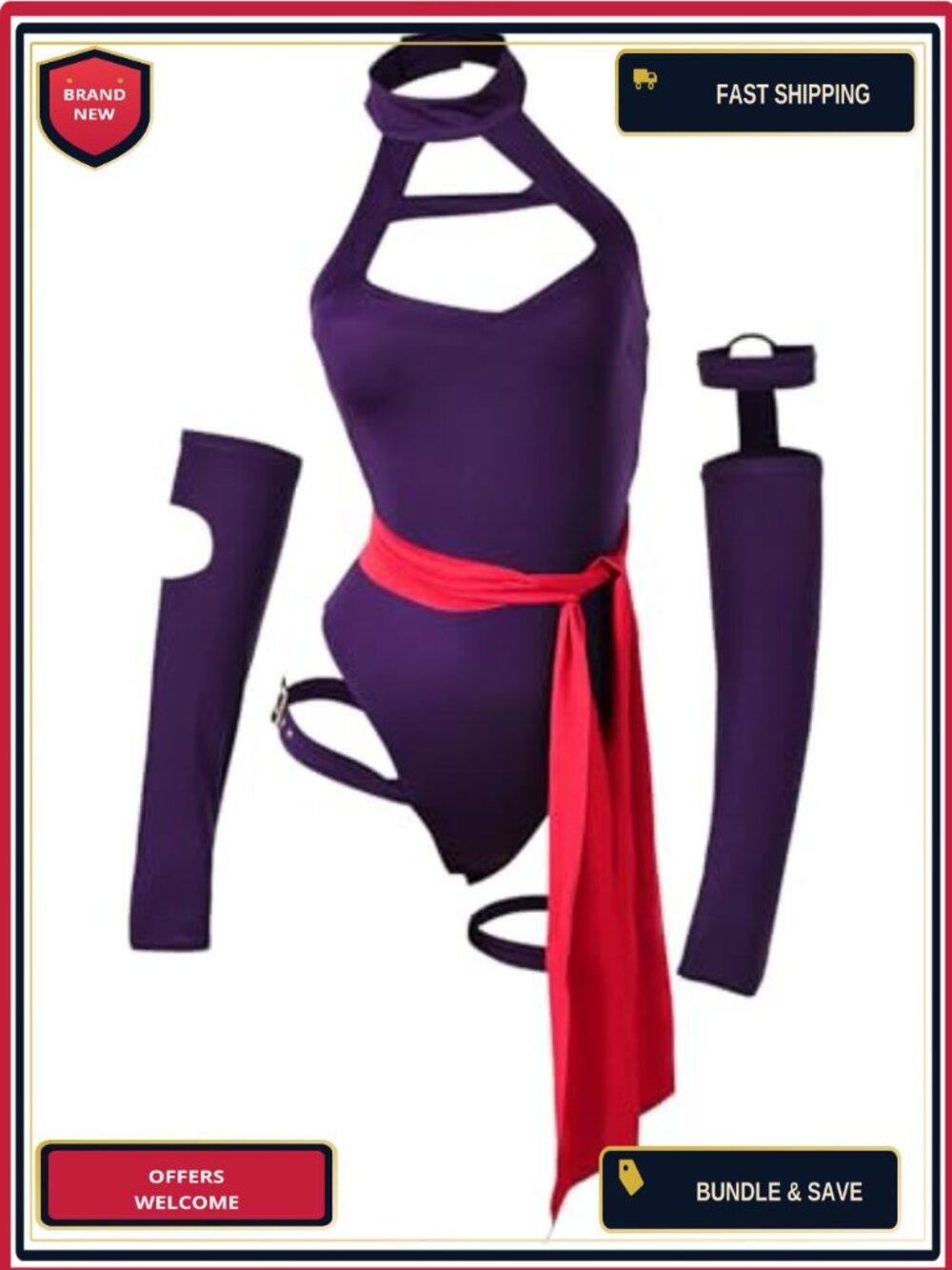 Psylocke Cosplay Costume Women Sai Superhero Swimsuit Milk Silk